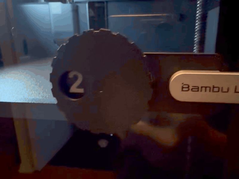Bambu Nozzle Size Indicator - Rotary Dial