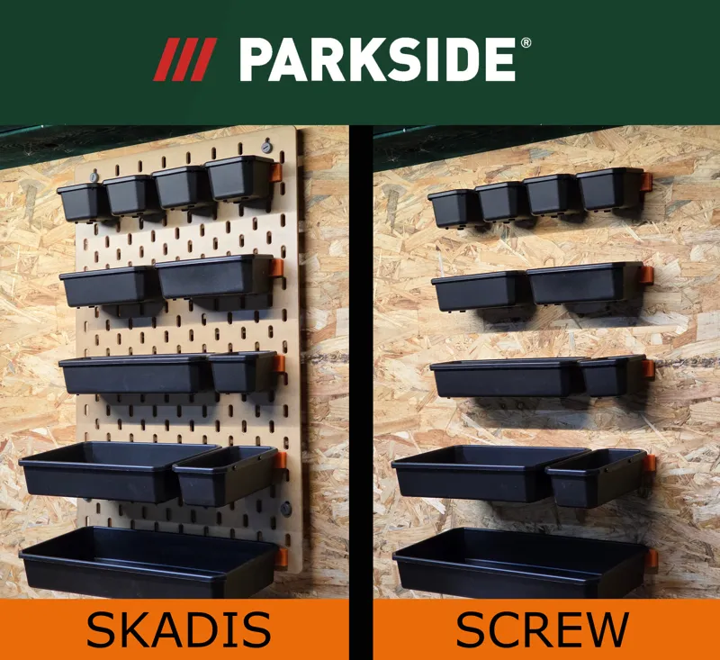 Parkside Trays Modular Mount Screws/Skadis T-Nuts
