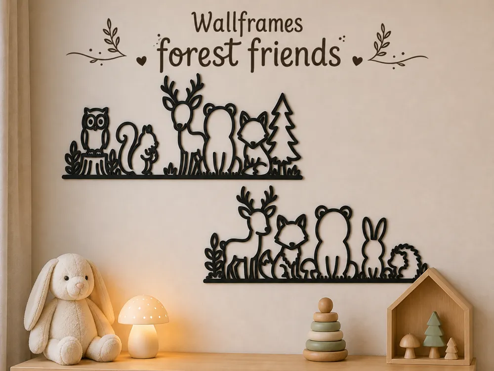 Marco decorativo: Little forest friends frames. Referencia del modelo original.