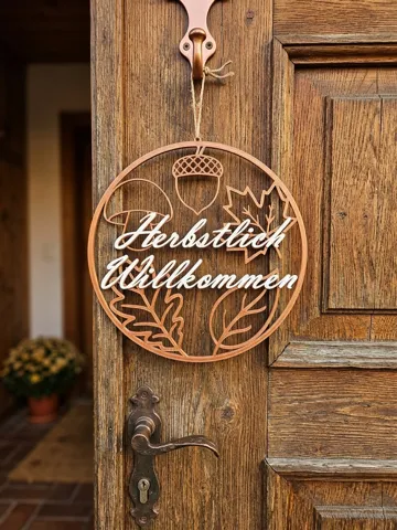 Accesorio para impresora 3D: Türkranz Türdeko Herbstlich Willkommen — vista de referencia 4