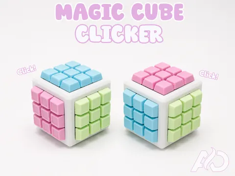 Objeto manipulable: MAGIC CUBE CLICKER — referencia de MakerWorld