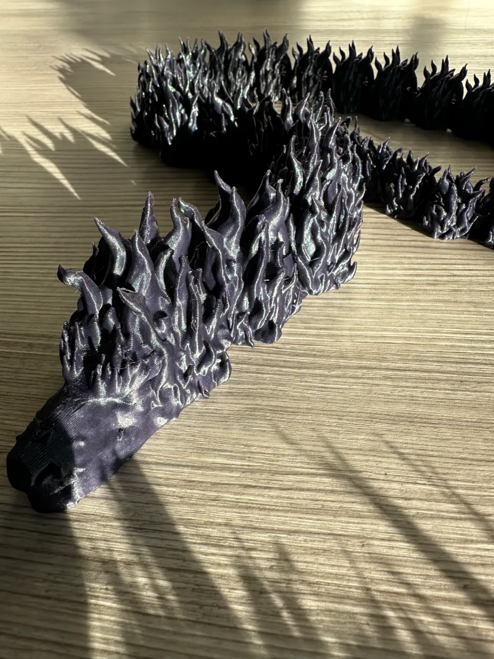 Large articulated fire themed dragon - Free 3D Print Model - MakerWorld