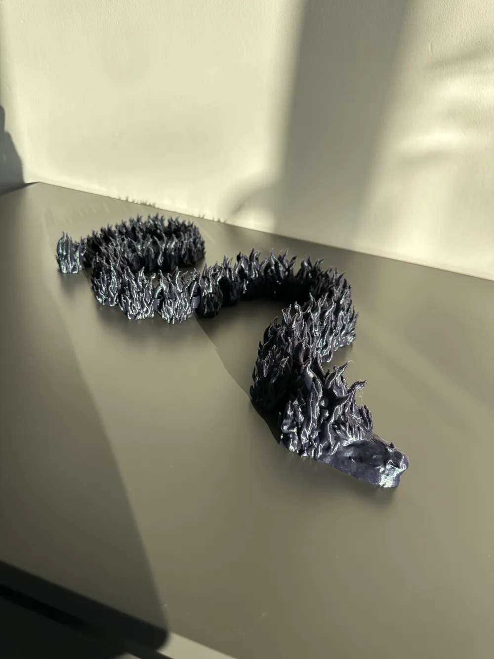 Large articulated fire themed dragon - Free 3D Print Model - MakerWorld