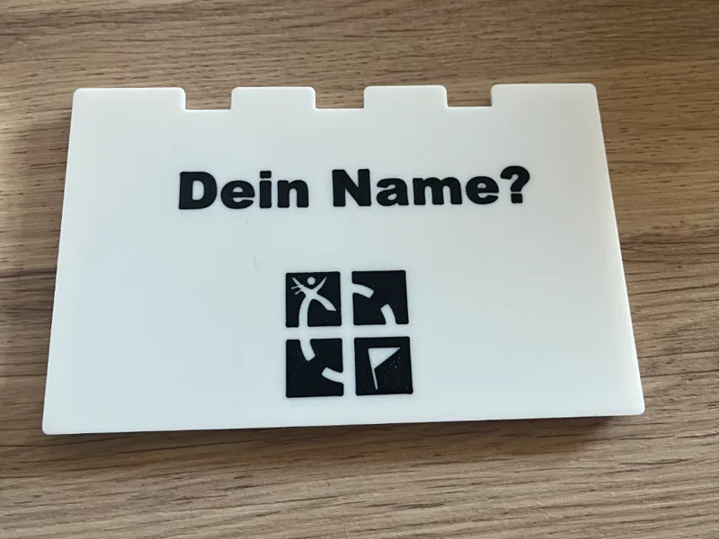 Geocaching Karte mit Namen und einstellbarem Datum