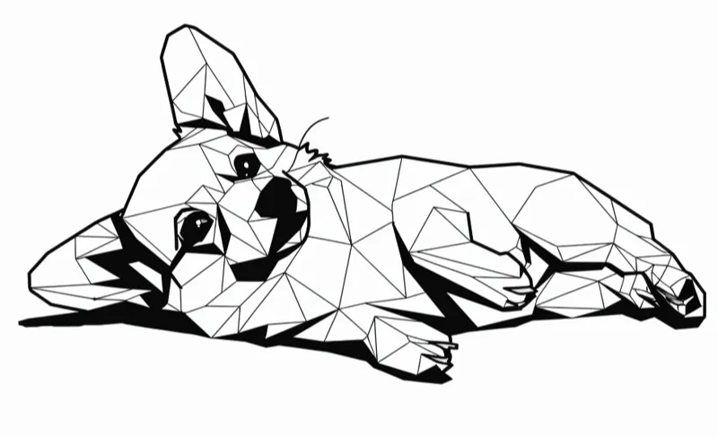 Low Poly Corgi Pup 