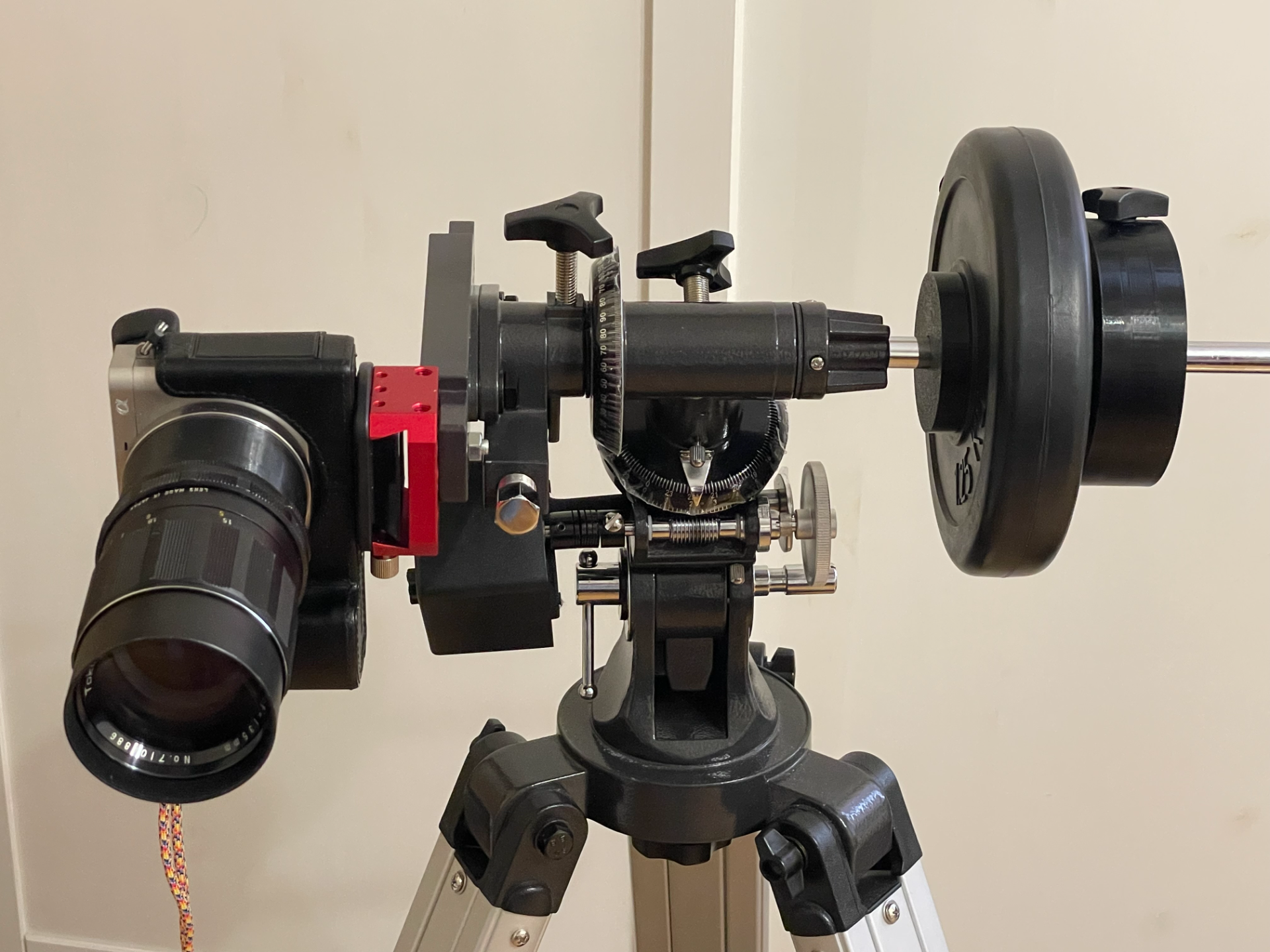 EQ Mount Counterweight Adapter for Dumbbell Plates