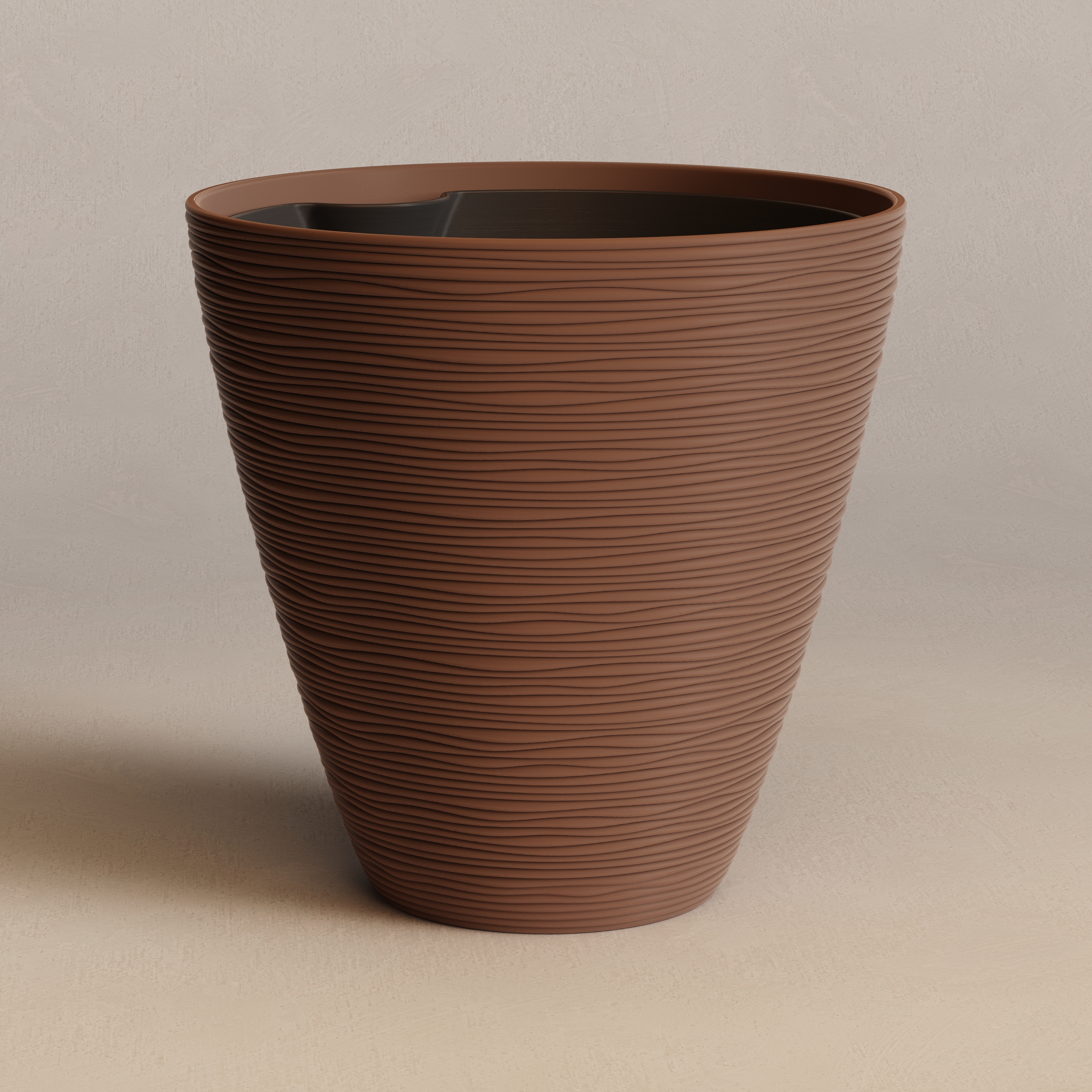 Noon Shadow Wave Self-Watering Planter | Wabi-Sabi - 1