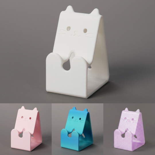 Miniatura 1 do modelo 3D 可爱猫咪手机支架(Q_Craft)