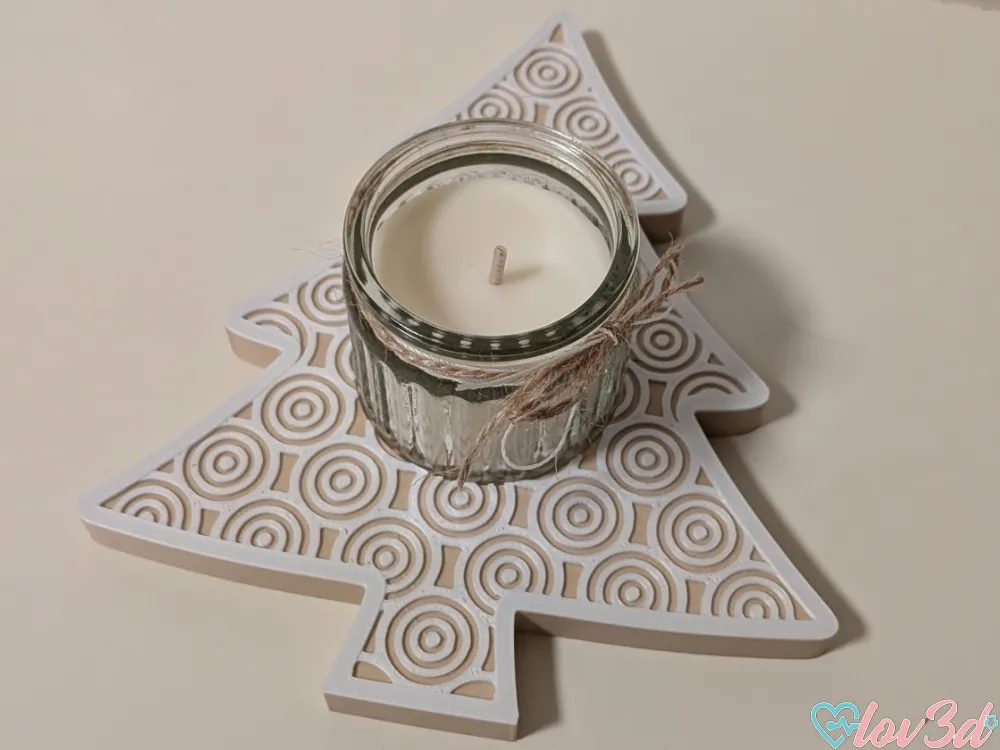 Accesorio de iluminación decorativa: Christmas Tree Candle Holder Mini Jars (HÖKGÖK). Referencia del modelo original.