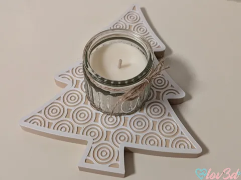 Accesorio de iluminación decorativa: Christmas Tree Candle Holder Mini Jars (HÖKGÖK) — referencia de MakerWorld