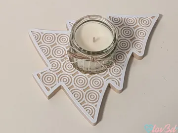 Accesorio de iluminación decorativa: Christmas Tree Candle Holder Mini Jars (HÖKGÖK) — vista de referencia 3