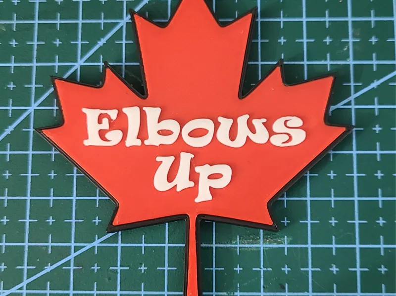 Elbows Up Fridge Magnet
