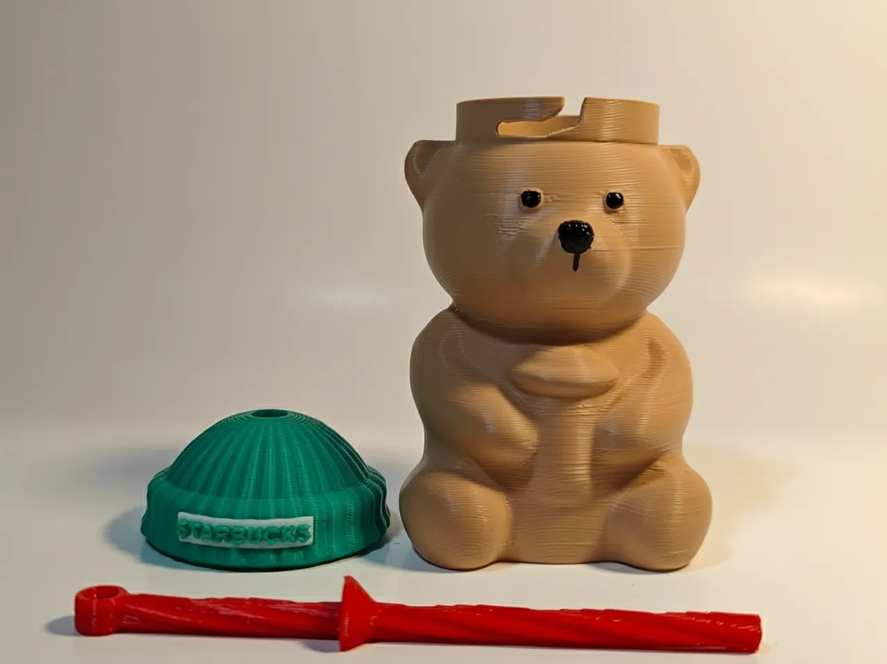 STARBUCKs Bearista Ornament/Keychain w/SecretStash view 3