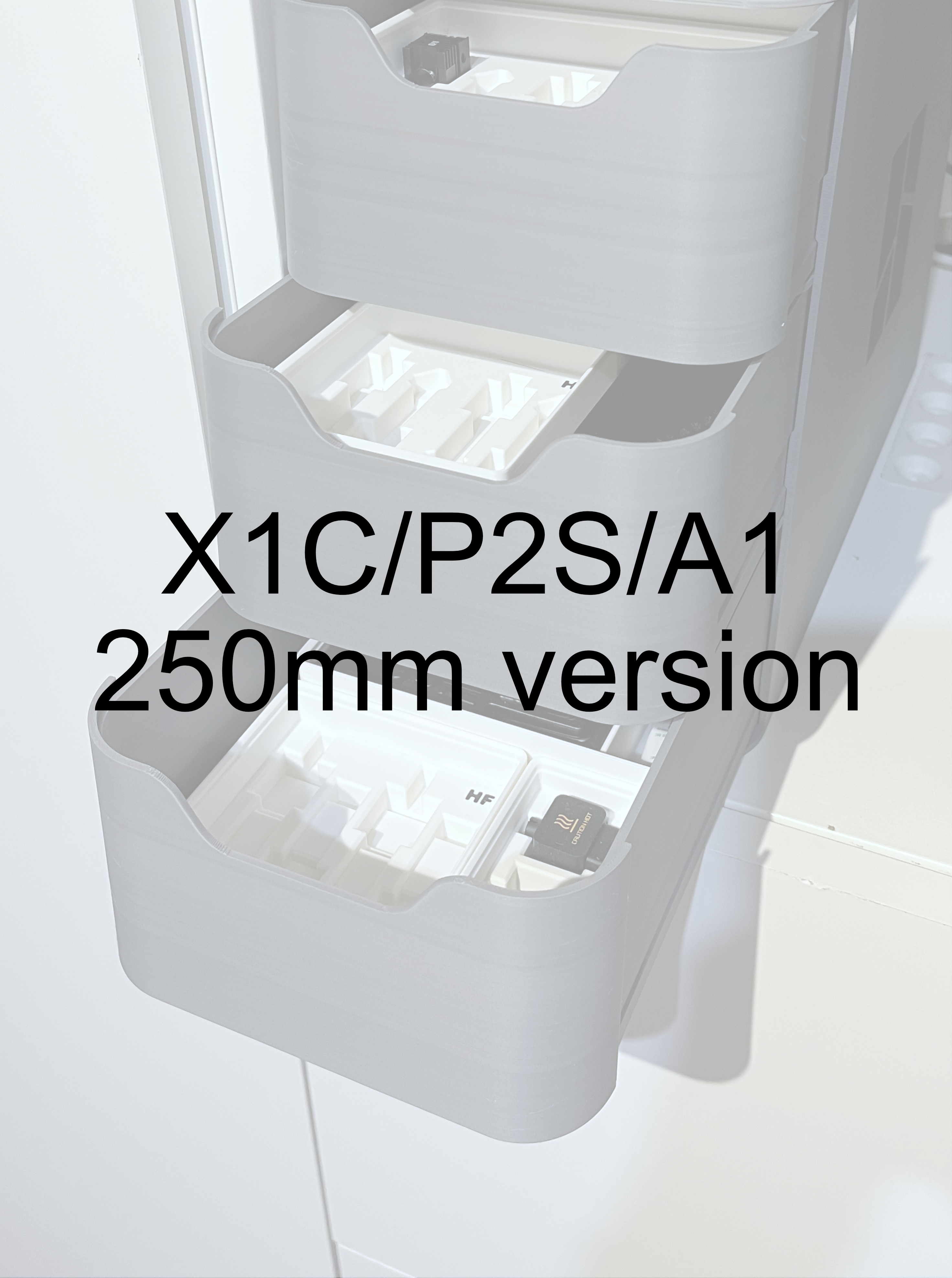 Miniatura 5 do modelo 3D SlideVault (3 drawer system,Gridfinity compatible)