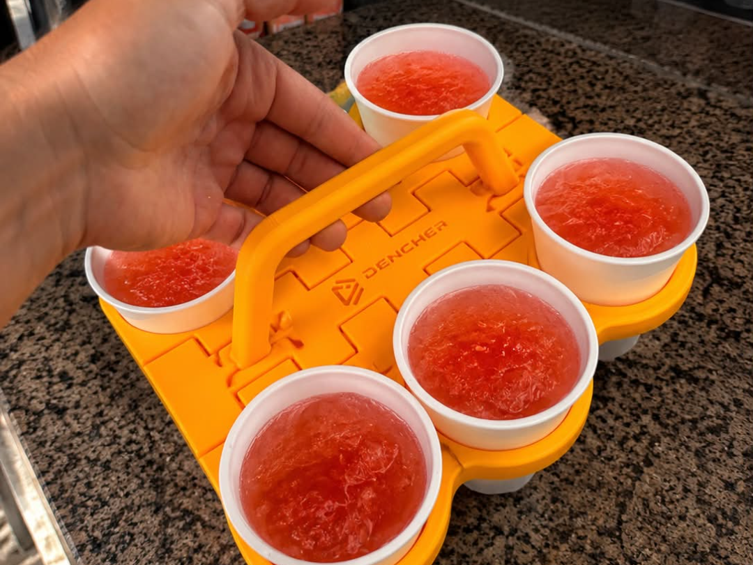 Foldable 6-Cup Carrier for All-Inclusive Vacations