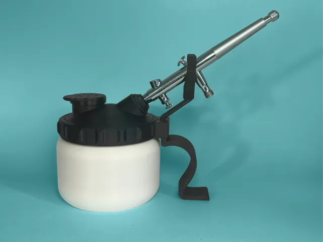 Airbrush Cleaning Pot + Stand