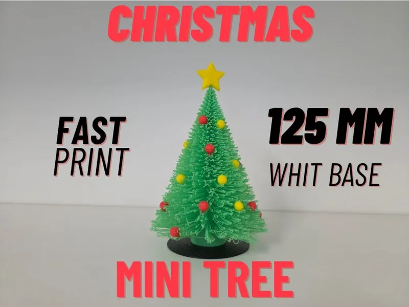 Mini Desktop Christmas Tree – Printable Decoration