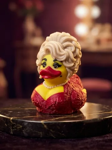 Letrero o emblema decorativo: Ducky Parton Inspired Duck, Singer, Cruise jeep — vista de referencia 2