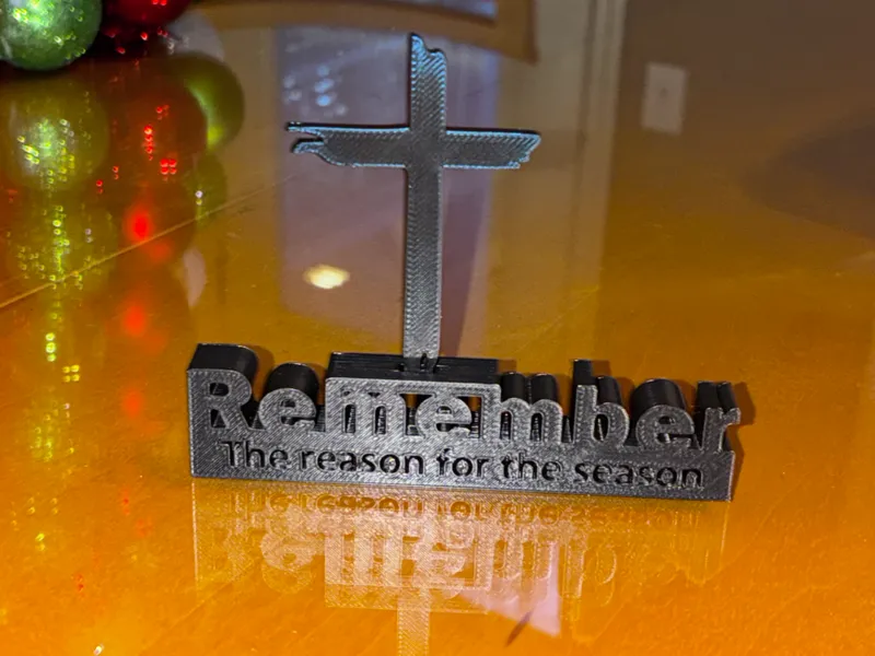 Cross decoration (Less than 20g of filament).