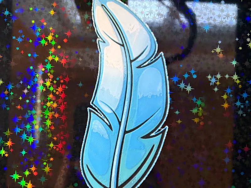 Blue Feather HueForge