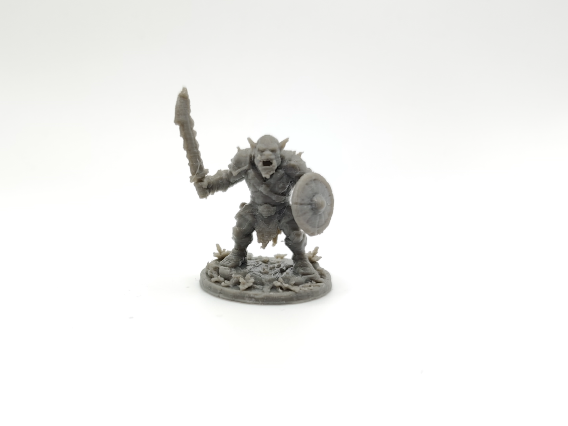 Orc Warrior Miniature with Sword and Shield 