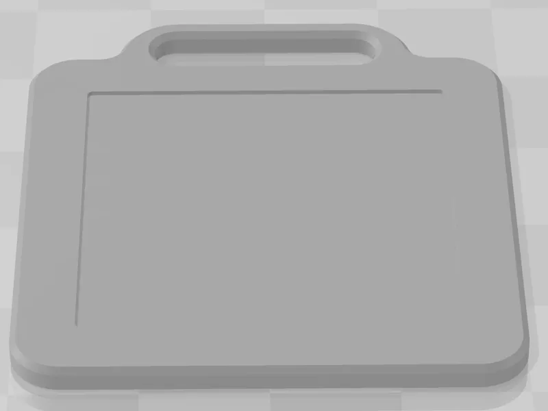40mm x 40mm Tag with inlay for QR code
