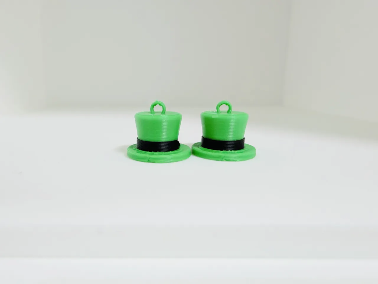 St. Patrick's Leprechaun Hat Dangle Earrings view 3