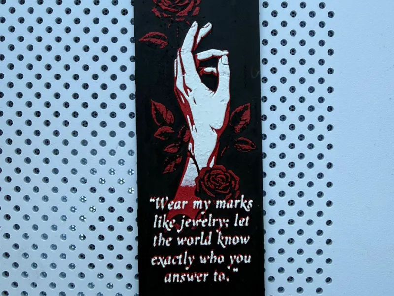 Dark Romance Aesthetic - HueForge Bookmark