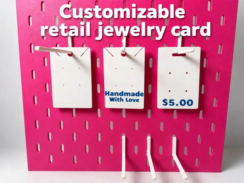 Customizable Jewelry Retail Cards