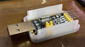 Open frame case for generic UART to USB dongle