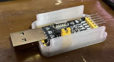Open frame case for generic UART to USB dongle