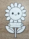 flowers BLACK OUTLINE