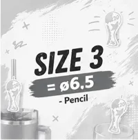 Größe 3=ø6,5mm - Pencil -- 0.16mm layer, 2 walls, 15% infill