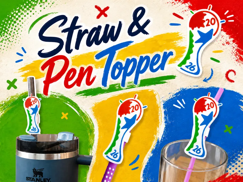 Straw Topper / Pen Topper WM 2026