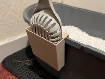 Cat Litter Tray Scoop Holder