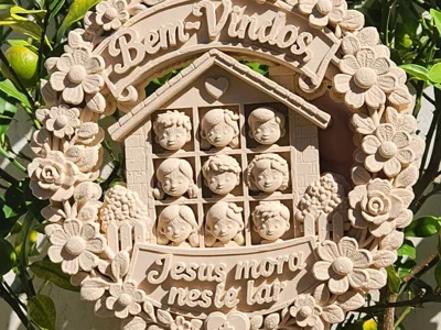 Decorative Wreath “Jesus Lives in This Home” 
