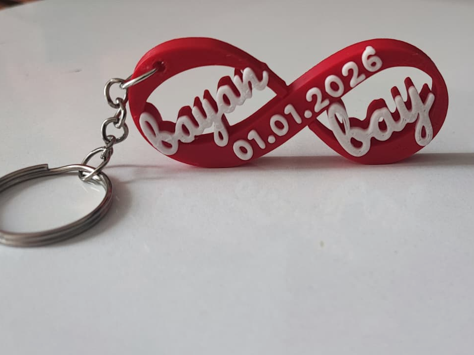 Custom Infinity Keychain | Name & Date