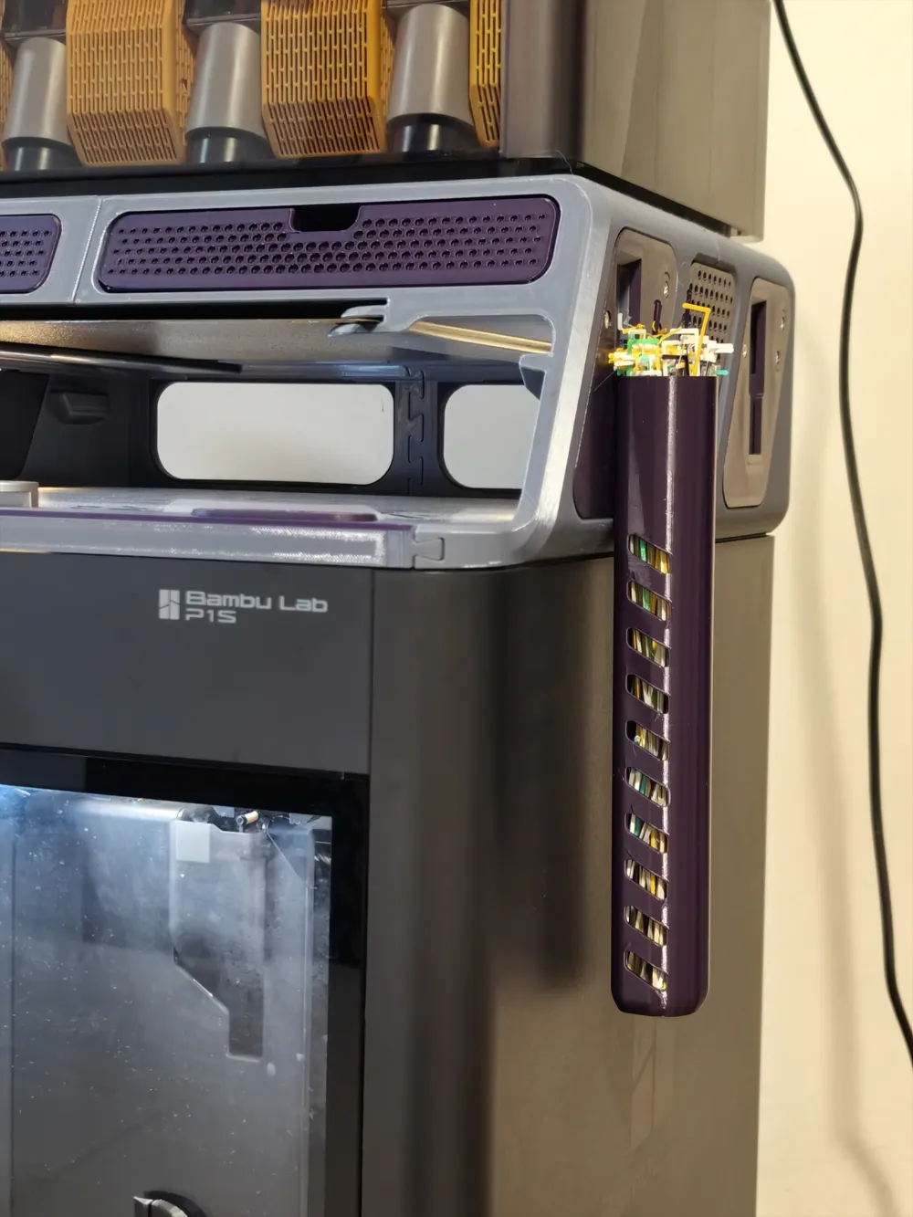 Purge Line Storage Slot BLV-AMS Riser Add-on - Free 3D Print Model ...