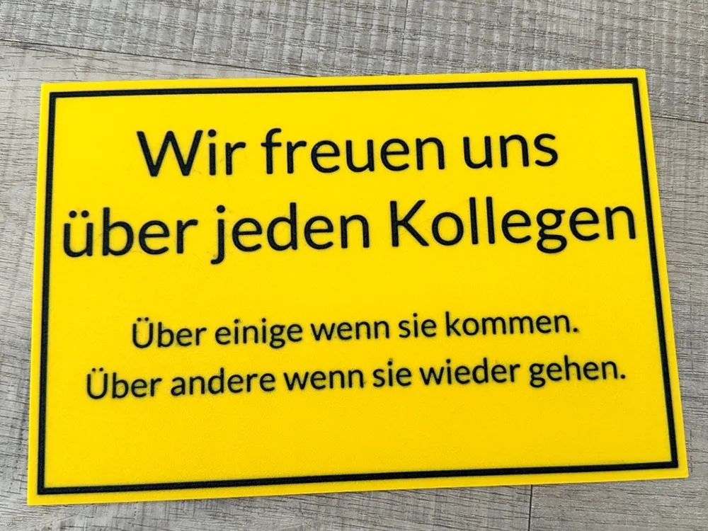 Wir Freuen Uns Auf Euch Euch Groß Oder Klein Büro Schild Wir freuen uns by bastibank - MakerWorld