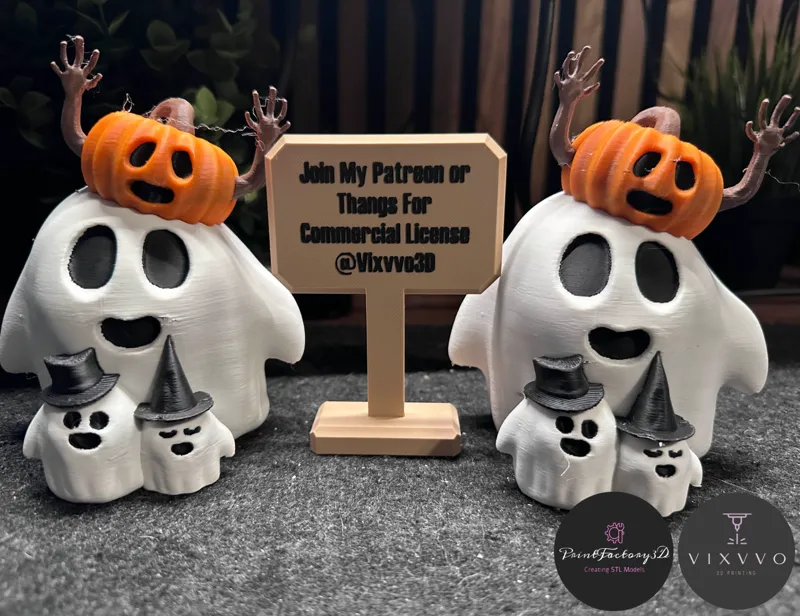 Halloween Ghost Familly