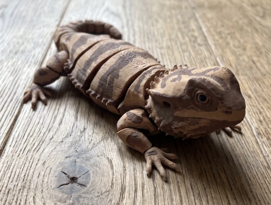 Miniatura 5 do modelo 3D Realistic Flexi Bearded Dragon