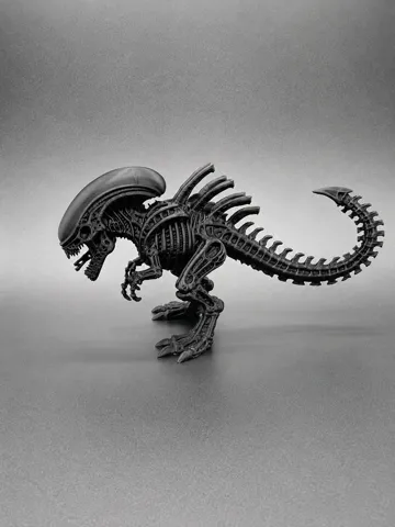 Modelo para impresión 3D: Biomechanical Alien Xenomorph T-Rex — vista de referencia 5