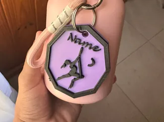 Llavero de acrobacia aerea / Aerial stunt keychain