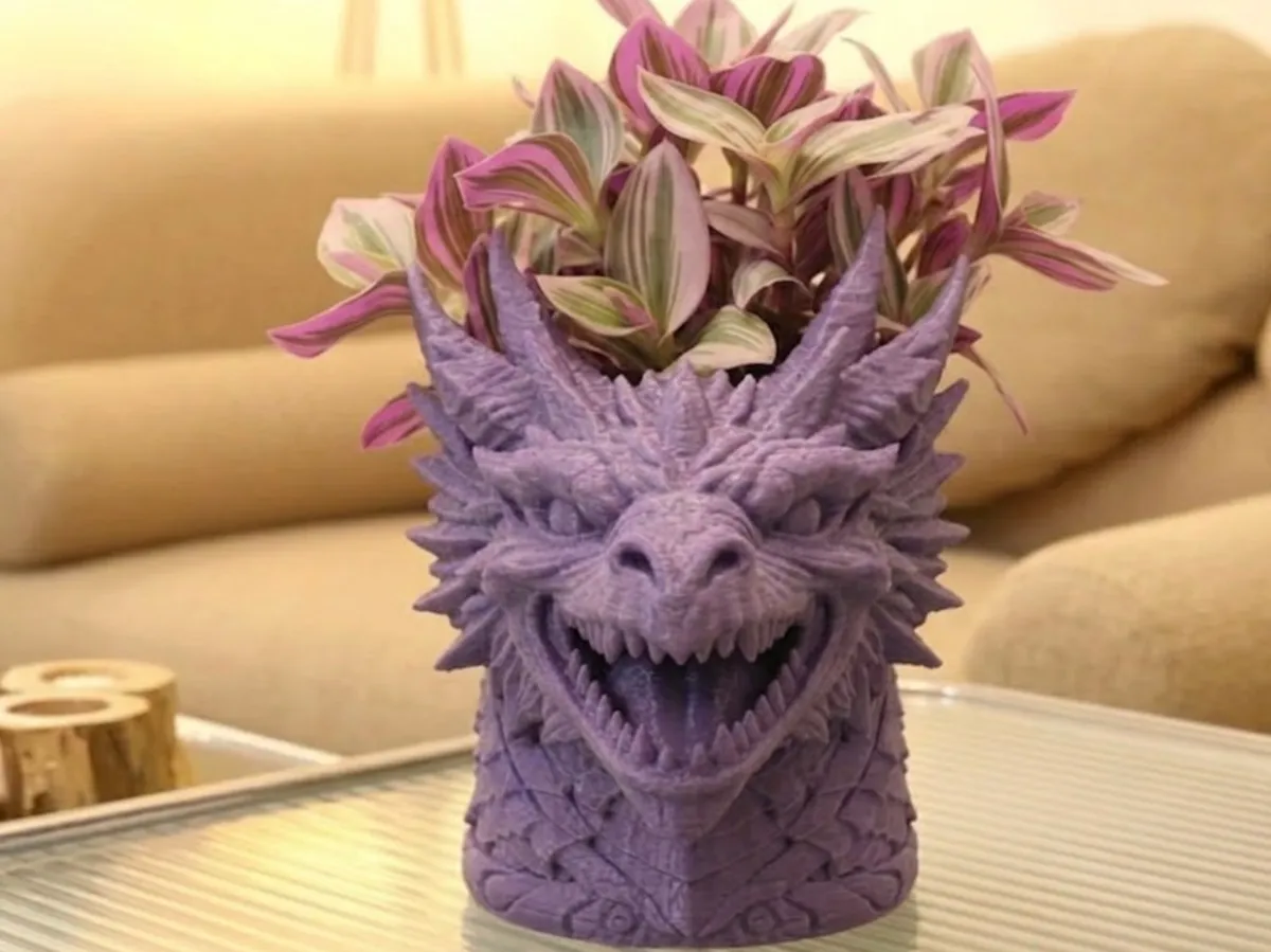 Pot de fleurs écailles de dragon