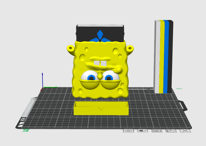 Miniatura 2 do modelo 3D 海绵宝宝垃圾桶