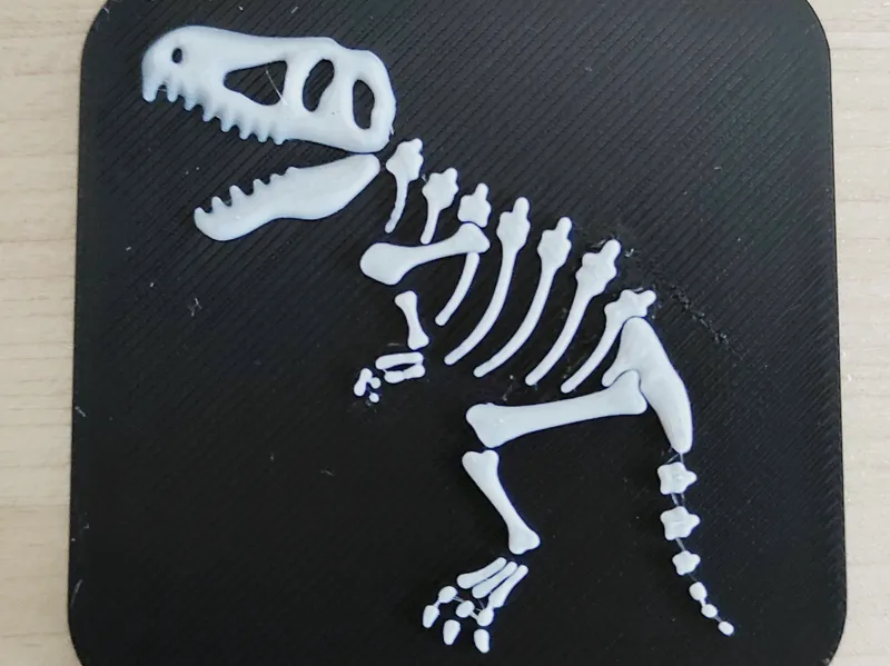 Deskasaurus Rex – Embossed T-Rex Fossil Display