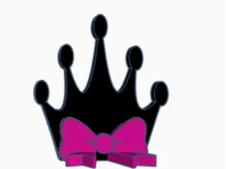 Crown Cheer Competiton Ring Stand/Holder with Bow