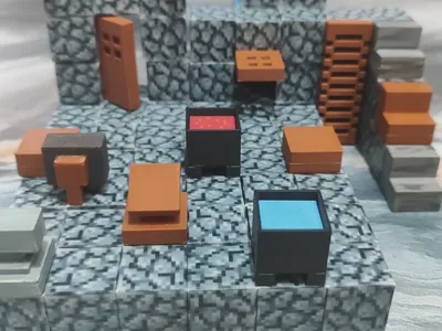 minecraft magnetic blocks and figures