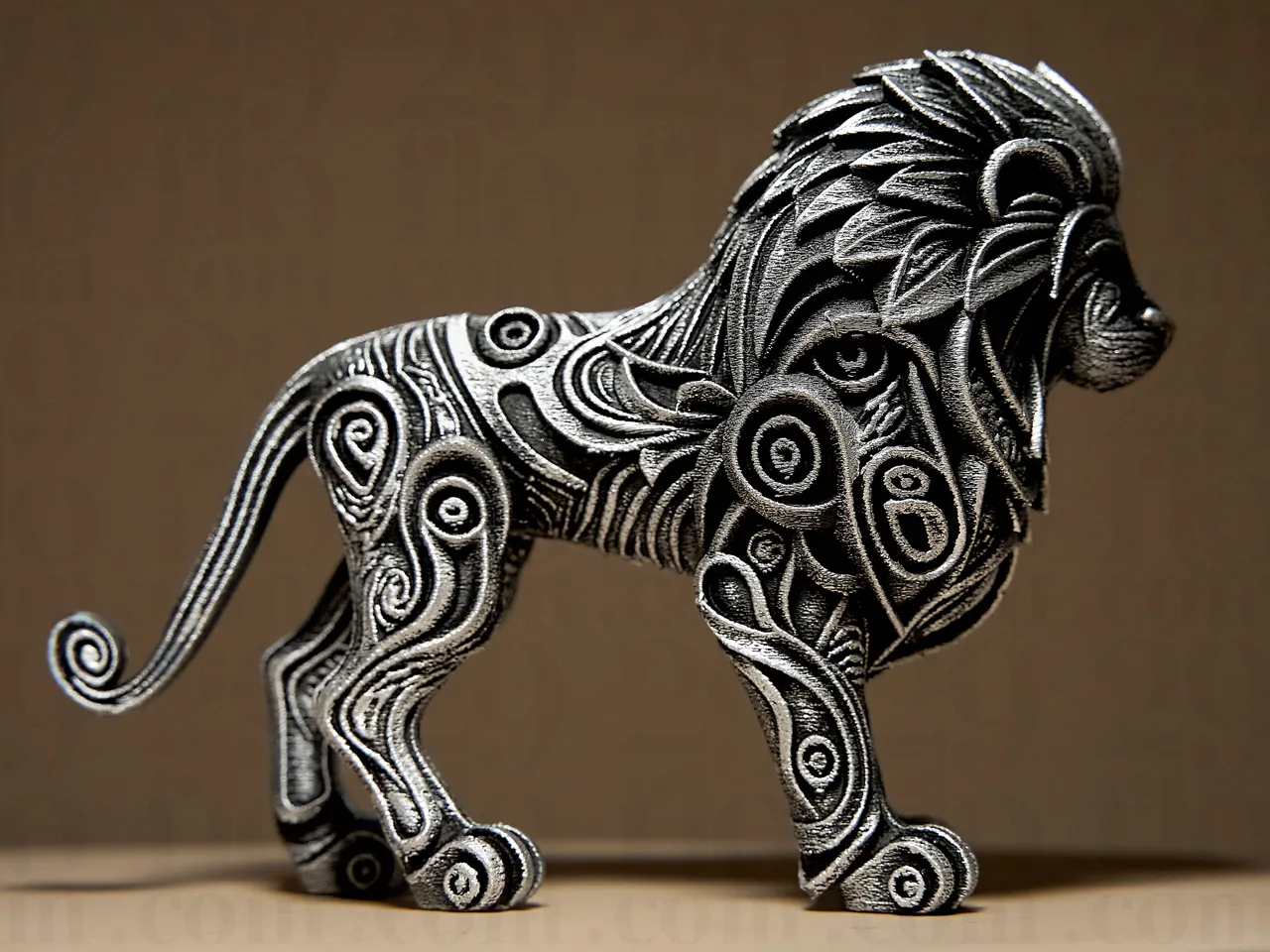 Designer LION Sculpture view 3