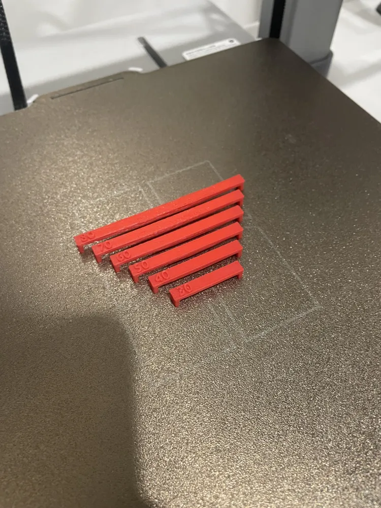 Bridging Test (30mm - 80mm) - Free 3D Print Model - MakerWorld